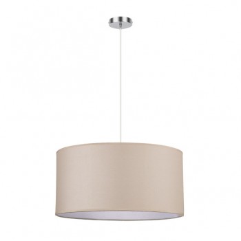 Distribuidor - Lâmpadas Diversas | Colgantes Moderno | COLGANTE CHANZA 3XE27 CROMO/BEIS REGX50X50 CM Ref: 157695015